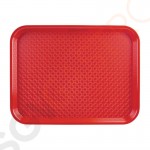 Kristallon Fast-Food-Tablett rot 41,5 x 30,5cm 41,5 x 30,5cm | Polypropylen | rot