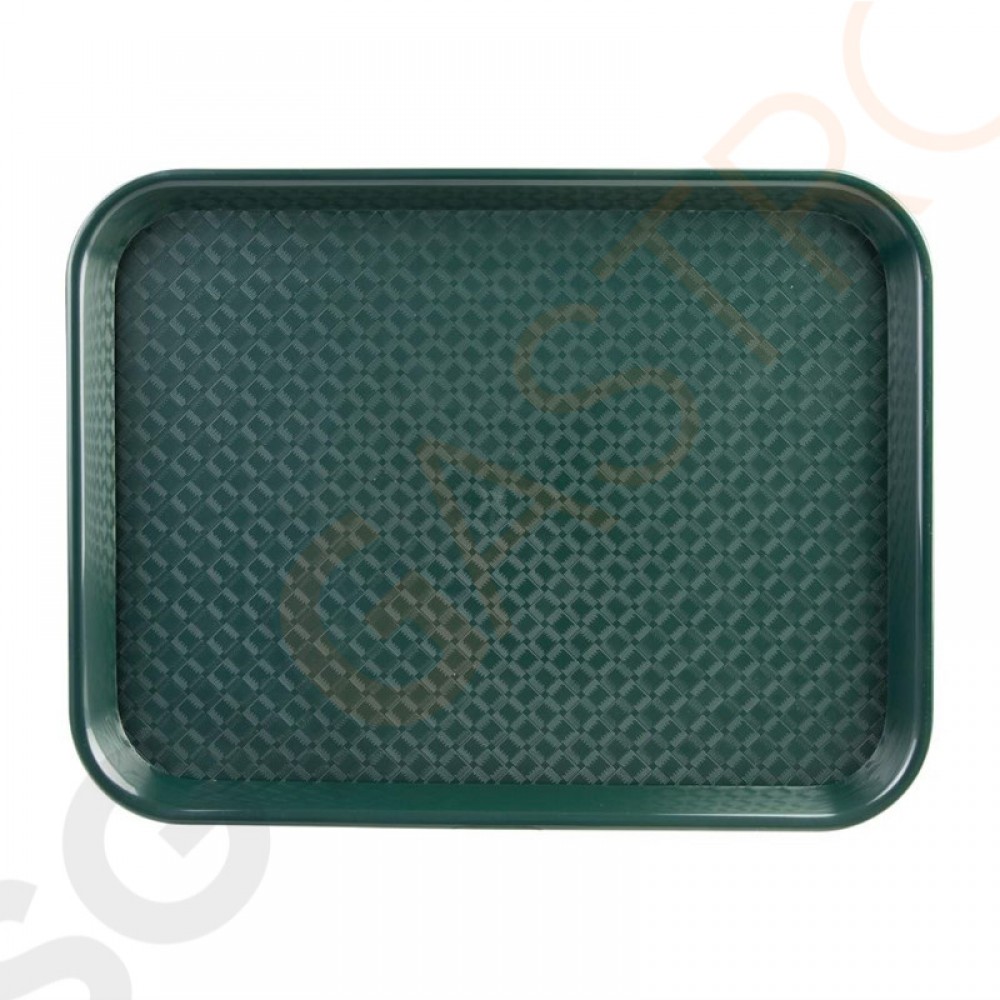 Kristallon Fast-Food-Tablett grün 41,5 x 30,5cm 41,5 x 30,5cm | Polypropylen | grün