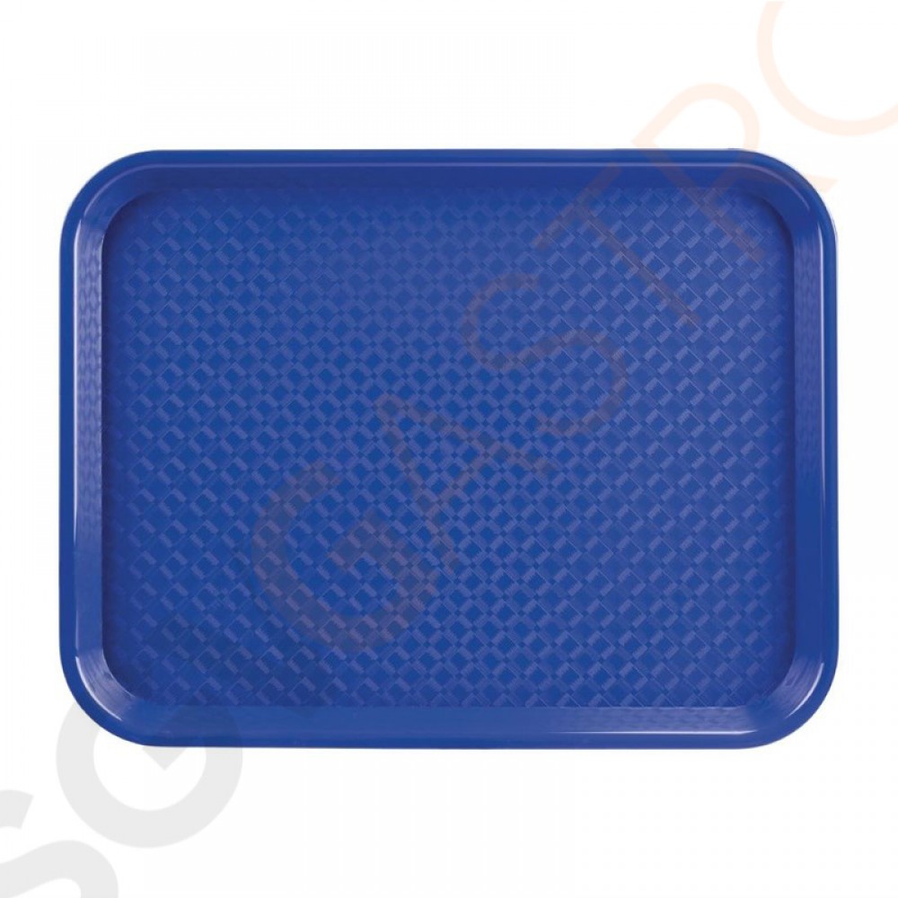 Kristallon Fast-Food-Tablett blau 41,5 x 30,5cm 41,5 x 30,5cm | Polypropylen | blau