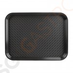Kristallon Fast-Food-Tablett schwarz 45 x 35cm 45 x 35cm | Polypropylen | schwarz