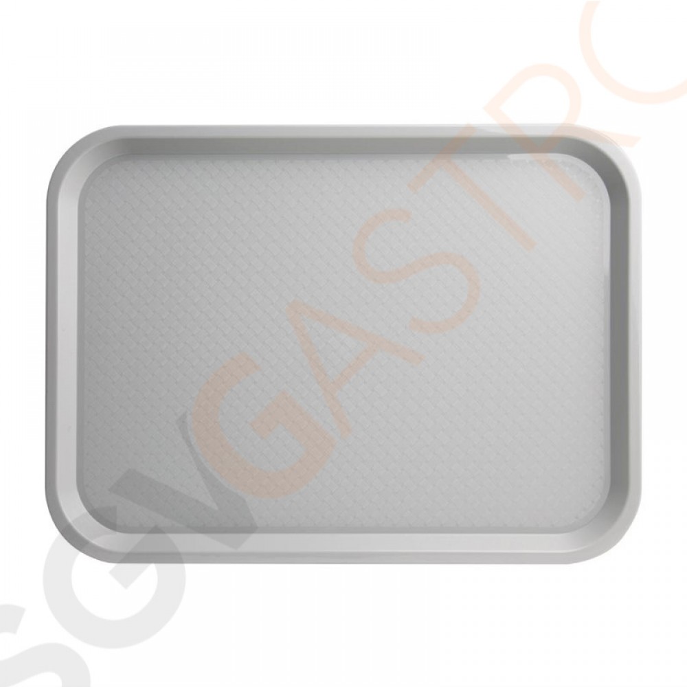Kristallon Fast-Food-Tablett grau 45 x 35cm 45 x 35cm | Polypropylen | grau
