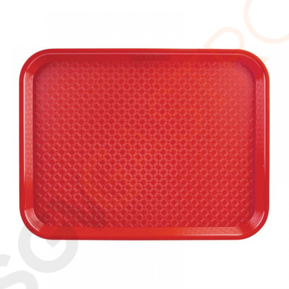 Kristallon Fast-Food-Tablett rot 45 x 35cm 45 x 35cm | Polypropylen | rot
