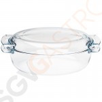 Pyrex ovaler Glas Schmortopf 4,5L Ovale Kasserolle 4,5Ltr.
