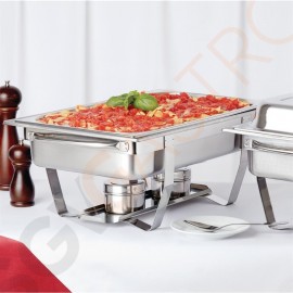 SONDERANGEBOT 2 x Milan Chafing-Dish mit 72 x Brennpaste 2 x Chafing-Dish K409 | 72 x Brennpaste CE241