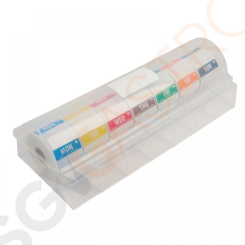 Vogue Starterkit entfernbare Wochtentag Etiketten mit 50mm Spender 50mm entfernbare Etiketten + Spender Vogue Starterkit entfernbare Wochtentag Etiketten mit 50mm Spender 50mm entfernbare Etiketten + Spender