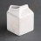 Olympia Whiteware Milchkännchen als Milchpackung 14cl 6 Stück | Inhalt: 14cl | Porzellan