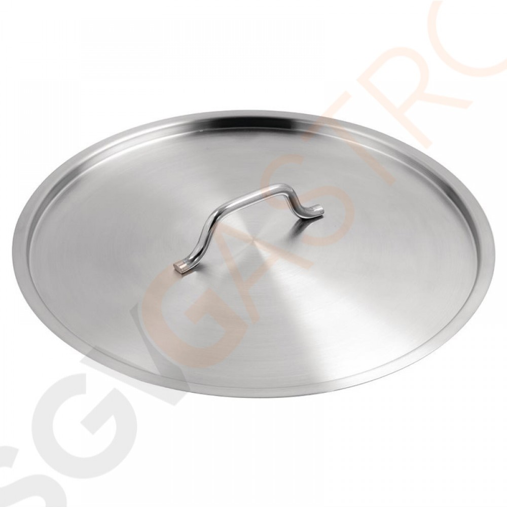 Vogue Edelstahl Deckel 40cm Deckel 40 (Ø)mm | Kompatibel mit: T556