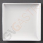 Olympia Whiteware quadratische Teller 24cm U155 | 24 x 24cm | 12 Stück