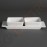 Olympia Whiteware Servierschale mit 2 Schälchen 2 Sets | 22 x 9cm | Porzellan