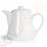 Olympia Whiteware Teekannen 79,5cl 4 Stück | Kapazität: 79,5cl | Porzellan