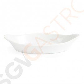 Olympia Whiteware ovale Gratinschalen weiß 29 x 16,6cm W411 | 5,3(H) x 29(B) x 16,6(T)cm | 6 Stück