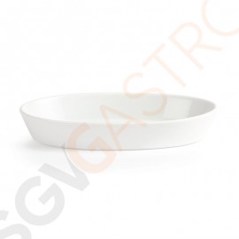 Olympia Whiteware ovale Auflaufformen 19,5 x 11cm W418 | 3,2 x 19,5 x 11cm | 6 Stück