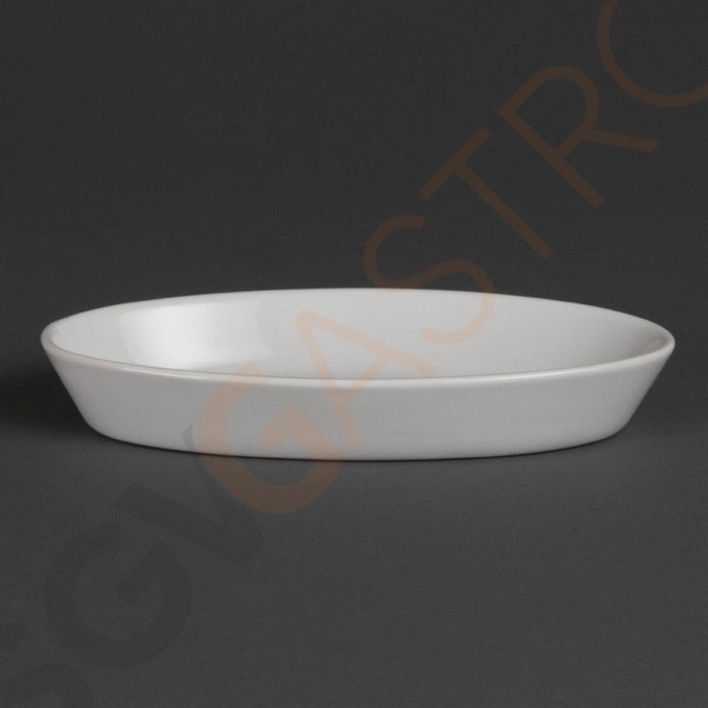 Olympia Whiteware ovale Auflaufformen 18,4 x 10,3cm W434 | 2,8 x 18,4 x 10,3cm | 6 Stück Olympia Whiteware ovale Auflaufformen 18,4 x 10,3cm W434 | 2,8 x 18,4 x 10,3cm | 6 Stück
