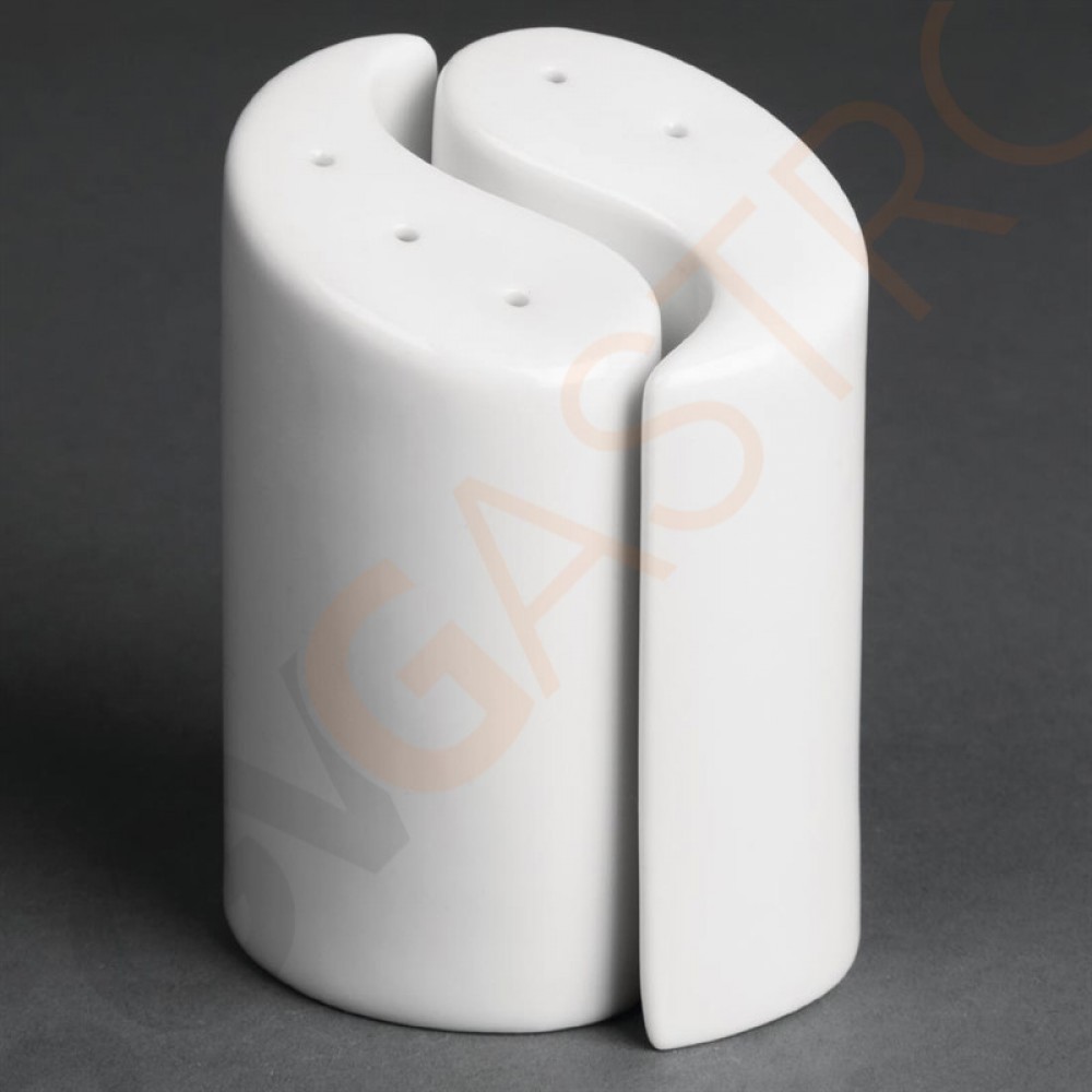 Olympia Whiteware Salz- und Pfefferstreuer Ying und Yang 9,5cm 12 Stück | 9,5(H)cm | Porzellan Olympia Whiteware Salz- und Pfefferstreuer Ying und Yang 9,5cm 12 Stück | 9,5(H)cm | Porzellan