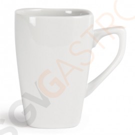 Olympia Whiteware quadratische Kaffeebecher 28,4cl 12 Stück | Kapazität: 28,4cl | Porzellan