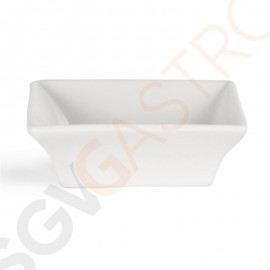 Olympia Whiteware quadratische Amuseschälchen 7,5cm 12 Stück | 2,5 x 7,5 x 7,5cm | Porzellan