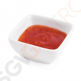 Olympia Whiteware quadratische Amuseschälchen 6cm 12 Stück | 3 x 6 x 6cm | Porzellan
