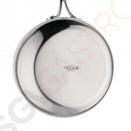 Vogue Tri Wall Sauteuse 200mm Größe: 200(Ø)mm | Material: Edelstahl und Aluminium | Induktionsgeeignet