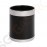 Bolero Papierkorb mit silberfarbenem Rand 10L Kapazität: 10L | puderbeschichteter Stahl