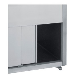 Umluft Saladette mit Glas Aufsatz für GN 5x1/1 -1800x900x1300mm