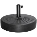 Bolero Sonnenschirm Sockel Schwarz 20Ltr 
