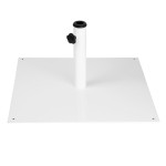 Bolero flacher Metall-Sonnenschirmständer, weiß ¿ 18 kg 