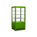 Tischkühlvitrine SC-70 Grün Farbe -430x380x880mm