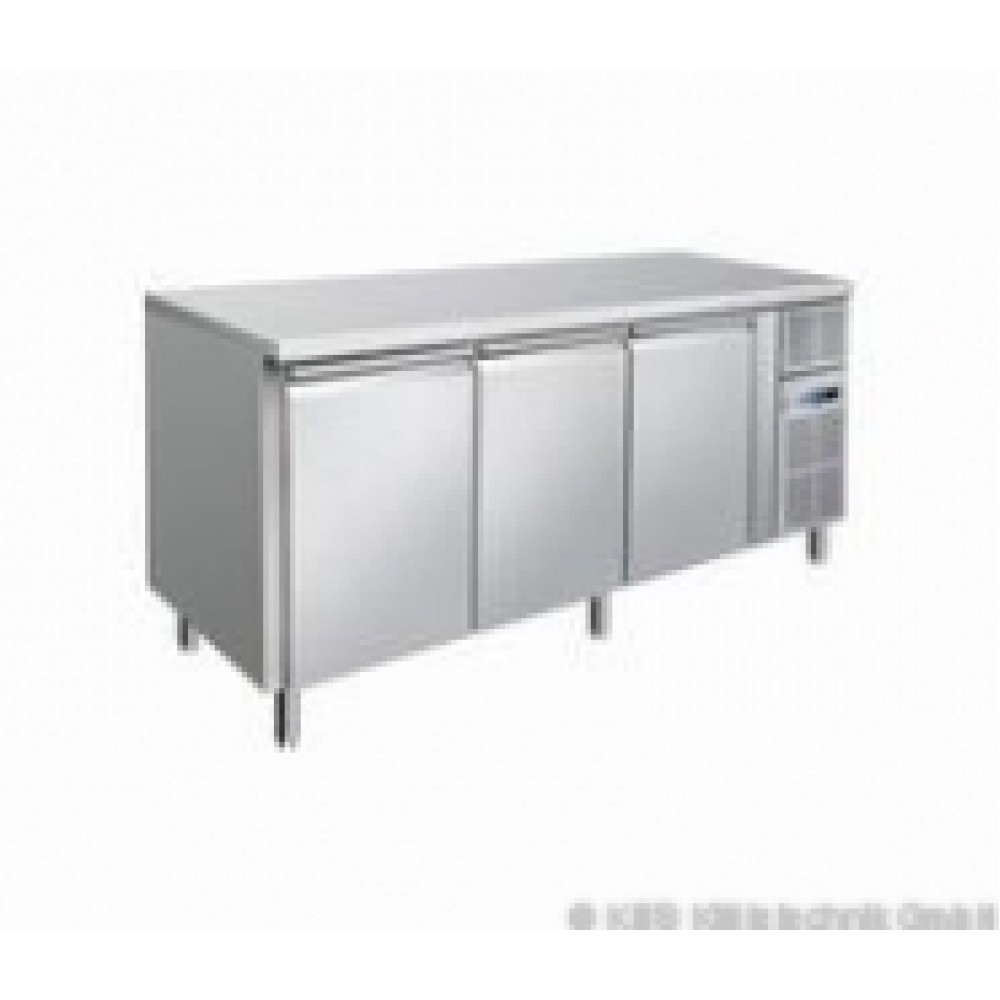 KT 310 Kühltisch mit Aufkantung 3 Tür-1795x700x860mm