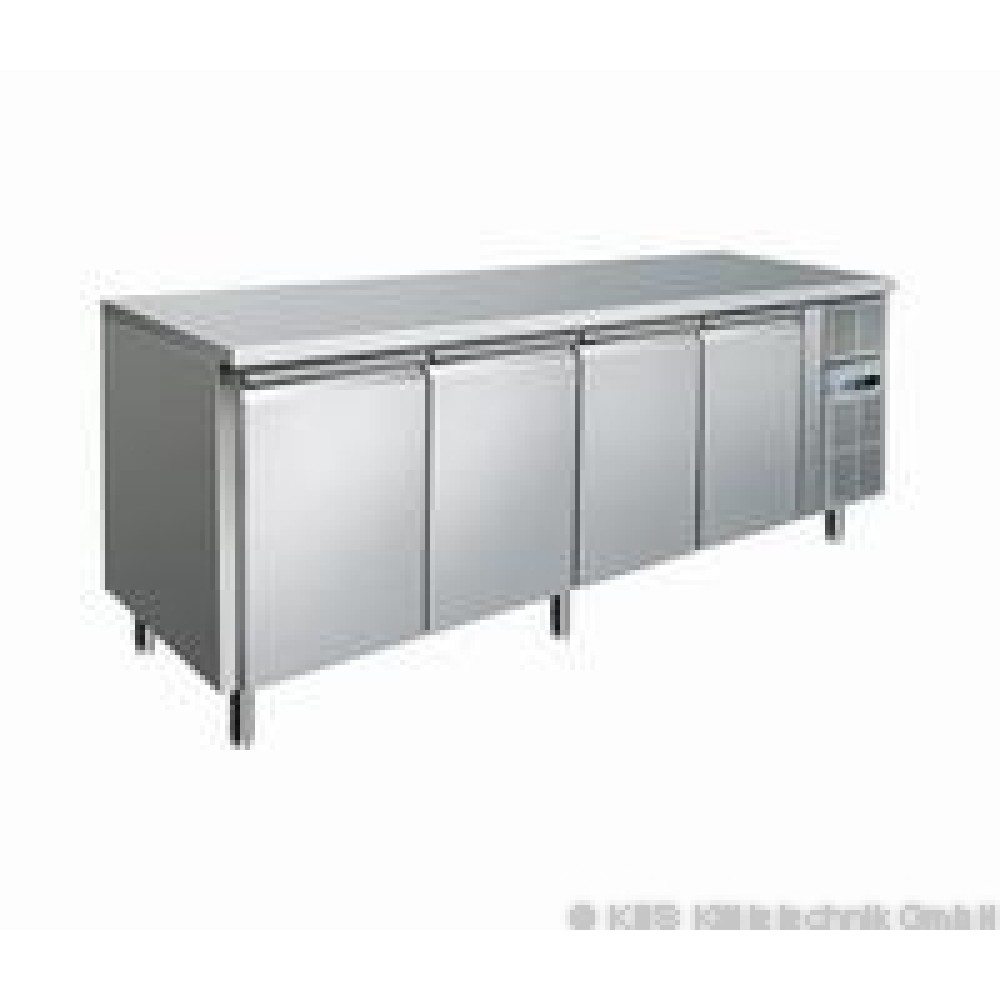 KT 410 Kühltisch mit Aufkantung 4 Tür-2230x700x860mm