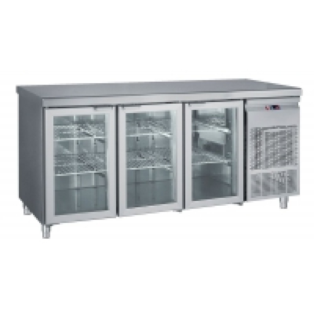 Tiefkühltisch mit 3 Glas Türen 1950x700x850mm Tiefkühltisch mit 3 Glas Türen 1950x700x850mm