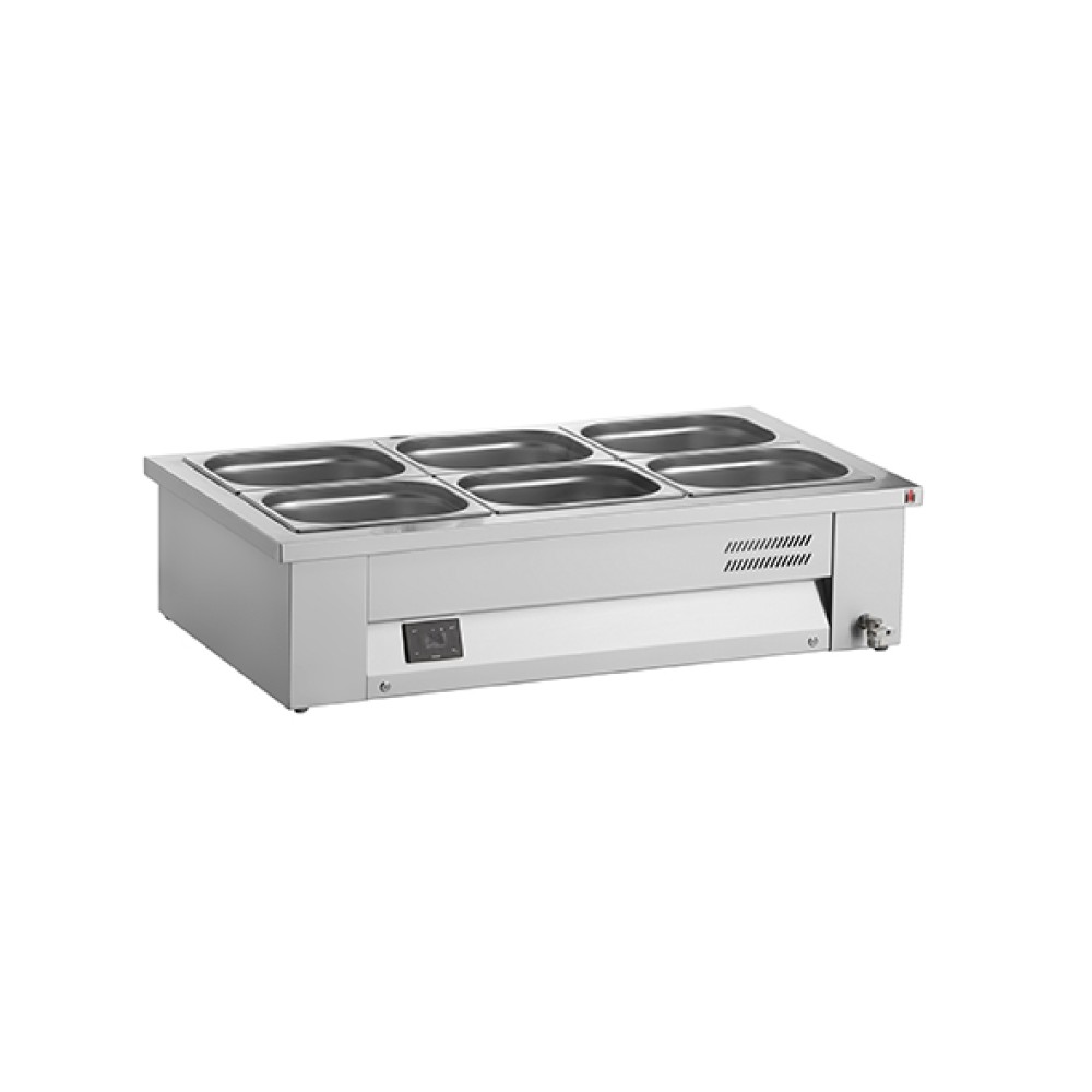 Mobile 2x GN 1/1 Bain-Marie mit 760x630x265mm
