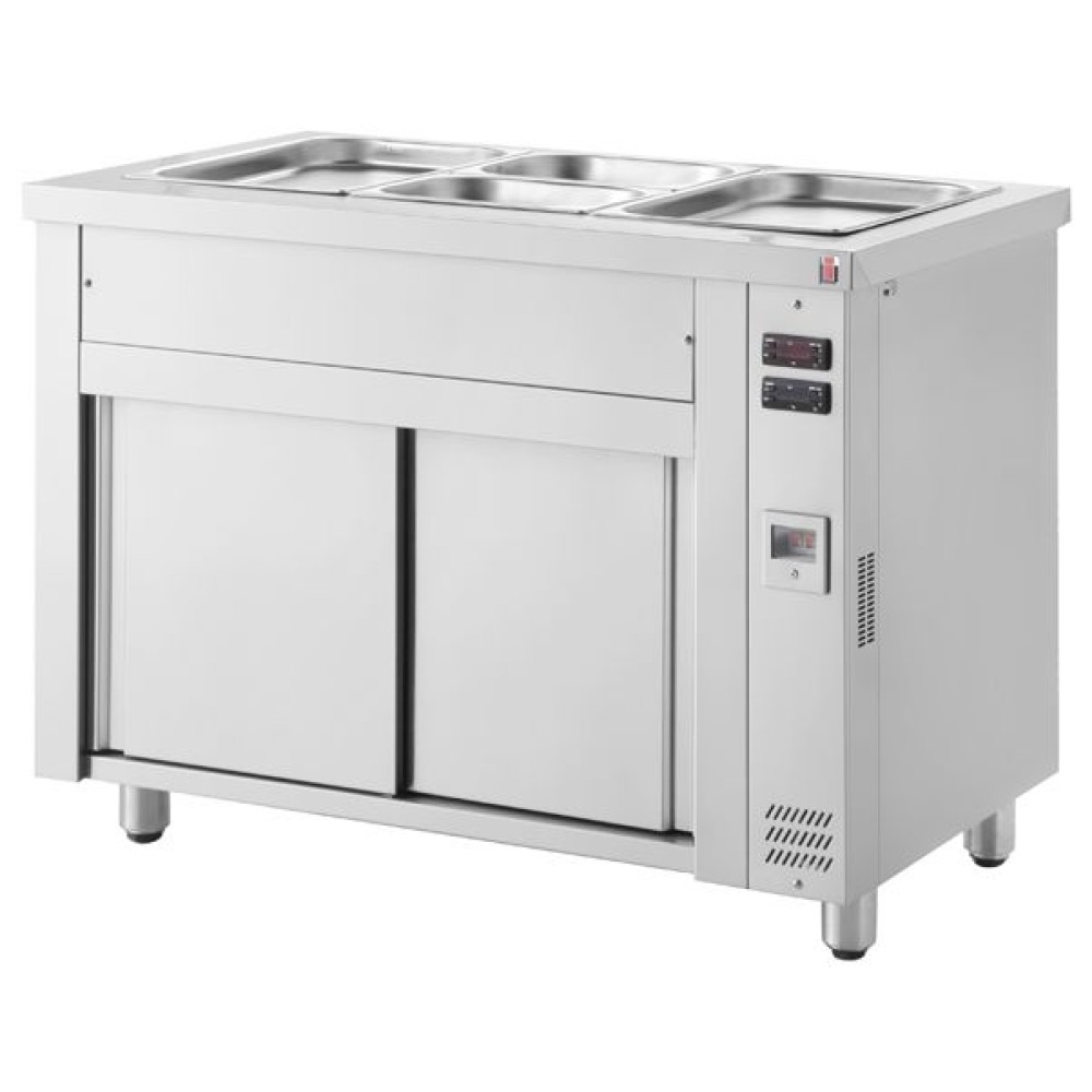 Mobile 5x GN 1/1 Bain-Marie  1795x700x860mm