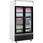 Saro Getränkekühlschrank mit Werbetafel - 2 türig